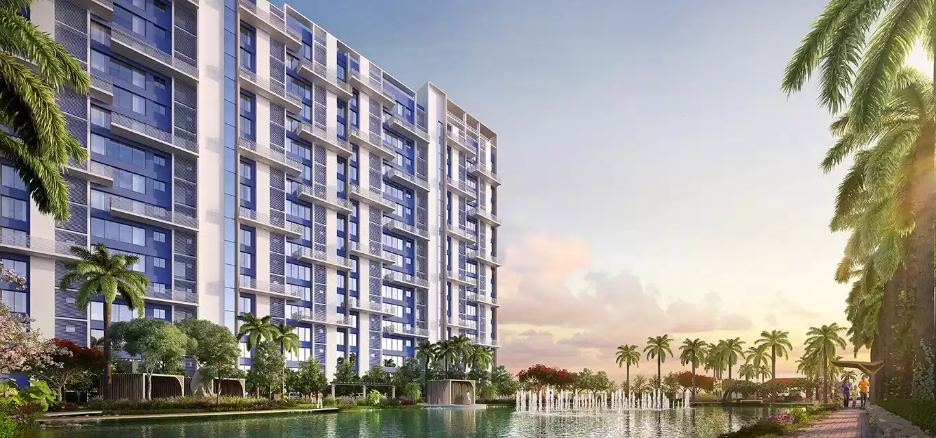Morya waterfront with musical fountains